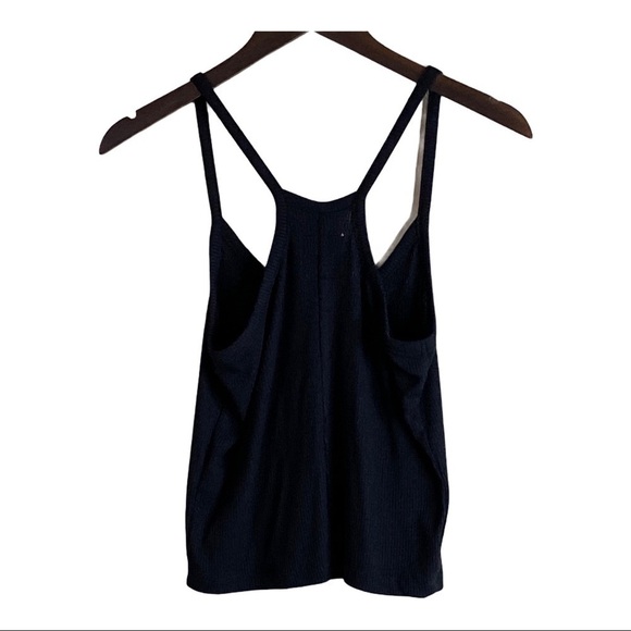 Chaser Black Racerback Rib-Knit Cropped Tank - Picture 4 of 9